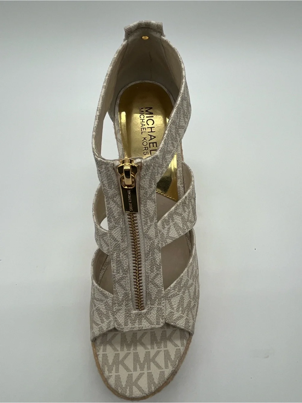 Michael Kors Damita Logo Espadrille Wedge Sandals. Excellent condition.  8 1/2 M